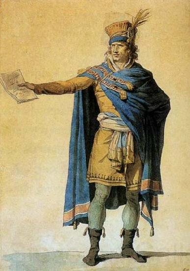 Jacques-Louis  David The Representative of the People on Duty France oil painting art